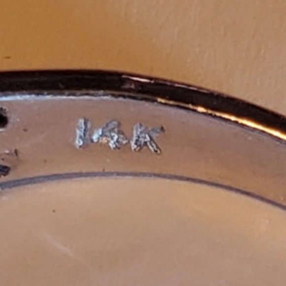 14K white gold diamond ring - Picture 9 of 10